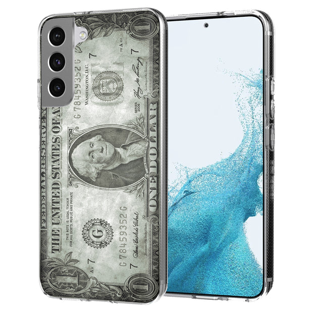 Grunge Bill Print Slim Cover For Samsung Galaxy S (S24, S23, S22, S21 / Plus, FE, Ultra), Print in USA