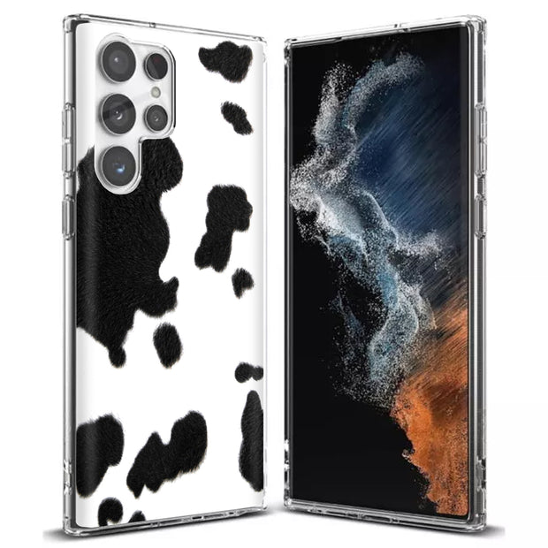 Cow Fur 3 Print Slim Cover For Samsung Galaxy S (S24, S23, S22, S21 / Plus, FE, Ultra), Print in USA