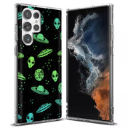 Space Alien Print Slim Cover For Samsung Galaxy S (S24, S23, S22, S21 / Plus, FE, Ultra), Print in USA