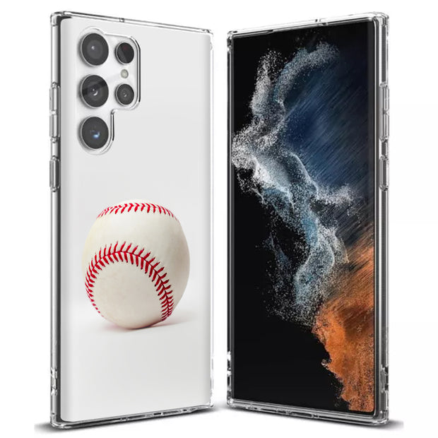 Baseball Sport Print Slim Cover For Samsung Galaxy S (S24, S23, S22, S21 / Plus, FE, Ultra), Print in USA