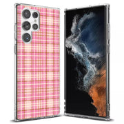 Plaid Pattern 4 Print Slim Cover For Samsung Galaxy S (S24, S23, S22, S21 / Plus, FE, Ultra), Print in USA