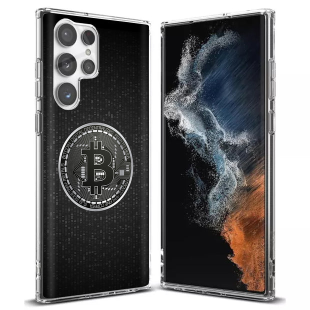 Bitcoin Crypto1 Print Slim Cover For Samsung Galaxy S (S24, S23, S22, S21 / Plus, FE, Ultra), Print in USA