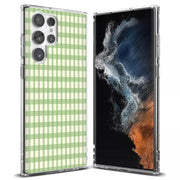Green Lines Print Slim Cover For Samsung Galaxy S (S24, S23, S22, S21 / Plus, FE, Ultra), Print in USA