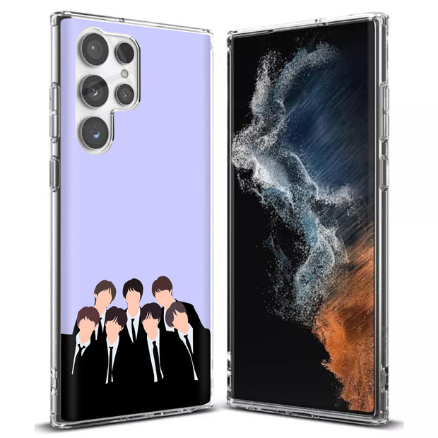 BTS KPOP 11 Print Slim Cover For Samsung Galaxy S (S24, S23, S22, S21 / Plus, FE, Ultra), Print in USA