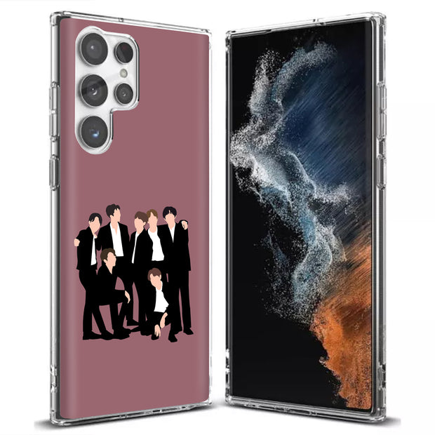 BTS Bangtan 15 Print Slim Cover For Samsung Galaxy S (S24, S23, S22, S21 / Plus, FE, Ultra), Print in USA