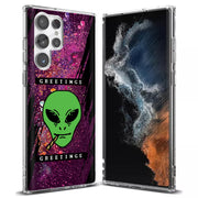 Alien Weed Print Slim Cover For Samsung Galaxy S (S24, S23, S22, S21 / Plus, FE, Ultra), Print in USA