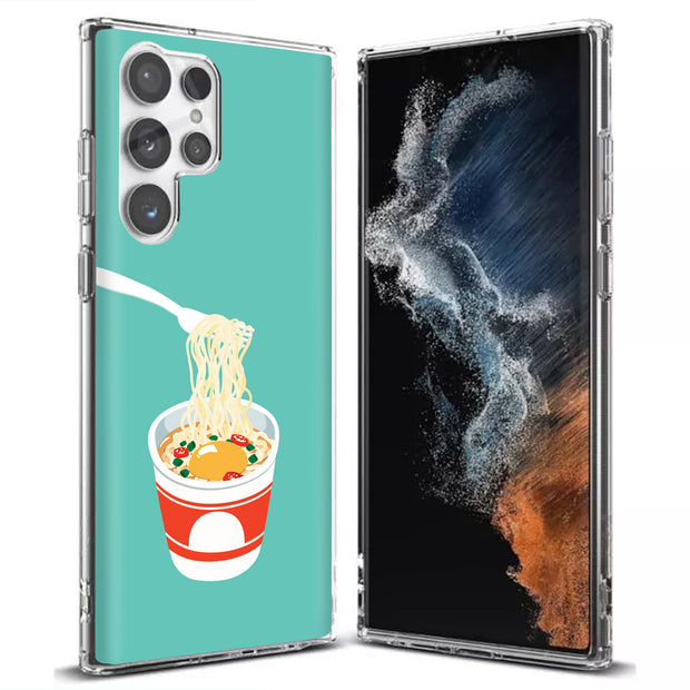 Tasty Ramen Print Slim Cover For Samsung Galaxy S (S24, S23, S22, S21 / Plus, FE, Ultra), Print in USA