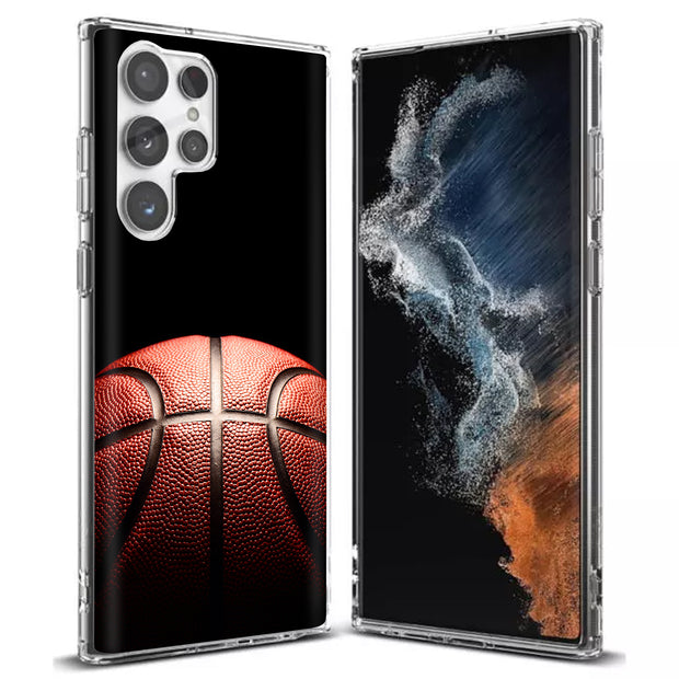 Basketball Fade Print Slim Cover For Samsung Galaxy S (S24, S23, S22, S21 / Plus, FE, Ultra), Print in USA