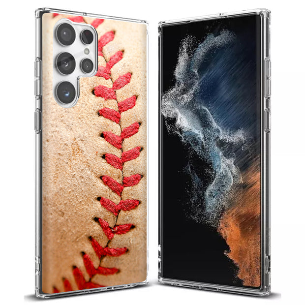 Baseball 2 Print Slim Cover For Samsung Galaxy S (S24, S23, S22, S21 / Plus, FE, Ultra), Print in USA