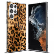 Leopard Skin Print Slim Cover For Samsung Galaxy S (S24, S23, S22, S21 / Plus, FE, Ultra), Print in USA