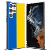 Flag Ukraine Print Slim Cover For Samsung Galaxy S (S24, S23, S22, S21 / Plus, FE, Ultra), Print in USA