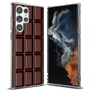 Chocolate Print Slim Cover For Samsung Galaxy S (S24, S23, S22, S21 / Plus, FE, Ultra), Print in USA