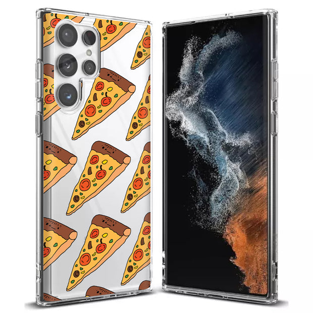 Pizza Print Slim Cover For Samsung Galaxy S (S24, S23, S22, S21 / Plus, FE, Ultra), Print in USA