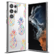 Pineapple Print Slim Cover For Samsung Galaxy S (S24, S23, S22, S21 / Plus, FE, Ultra), Print in USA