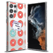 No Touch Donut Print Slim Cover For Samsung Galaxy S (S24, S23, S22, S21 / Plus, FE, Ultra), Print in USA