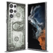 Grunge Bill Print Slim Cover For Samsung Galaxy S (S24, S23, S22, S21 / Plus, FE, Ultra), Print in USA