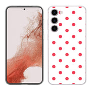 Dots White Print Slim Cover For Samsung Galaxy S (S24, S23, S22, S21 / Plus, FE, Ultra), Print in USA