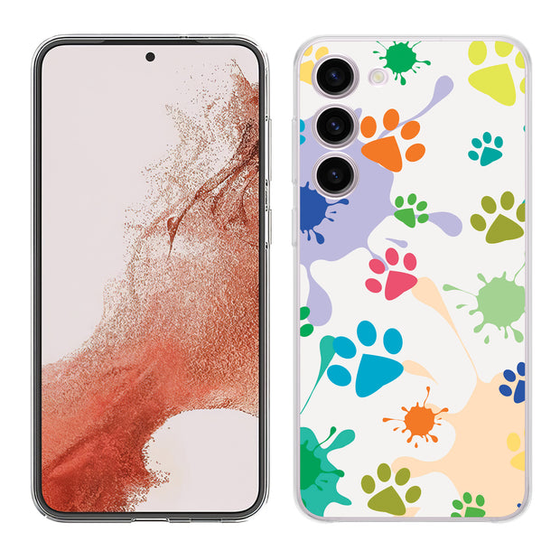 Paw Color  Print Slim Cover For Samsung Galaxy S (S24, S23, S22, S21 / Plus, FE, Ultra), Print in USA