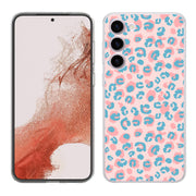 Pink Leopard Print Slim Cover For Samsung Galaxy S (S24, S23, S22, S21 / Plus, FE, Ultra), Print in USA