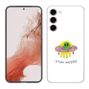 Alien Weird Print Slim Cover For Samsung Galaxy S (S24, S23, S22, S21 / Plus, FE, Ultra), Print in USA