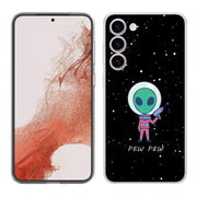 Pew Pew Alien Print Slim Cover For Samsung Galaxy S (S24, S23, S22, S21 / Plus, FE, Ultra), Print in USA