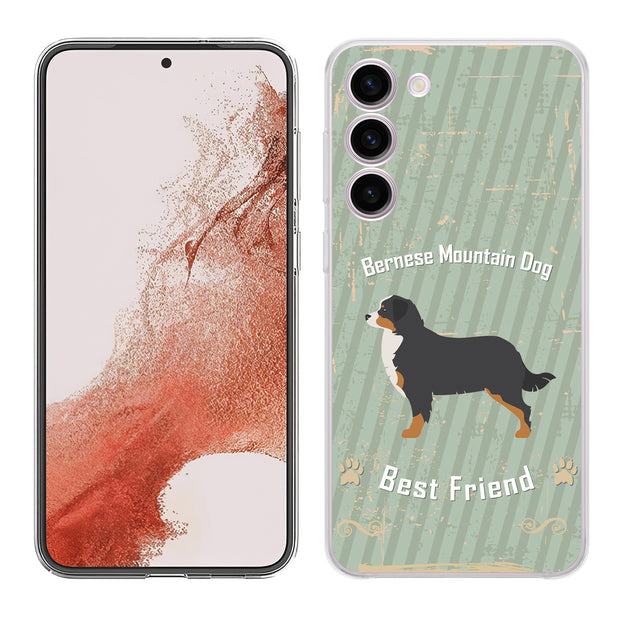 Bernese Dog Print Slim Cover For Samsung Galaxy S (S24, S23, S22, S21 / Plus, FE, Ultra), Print in USA