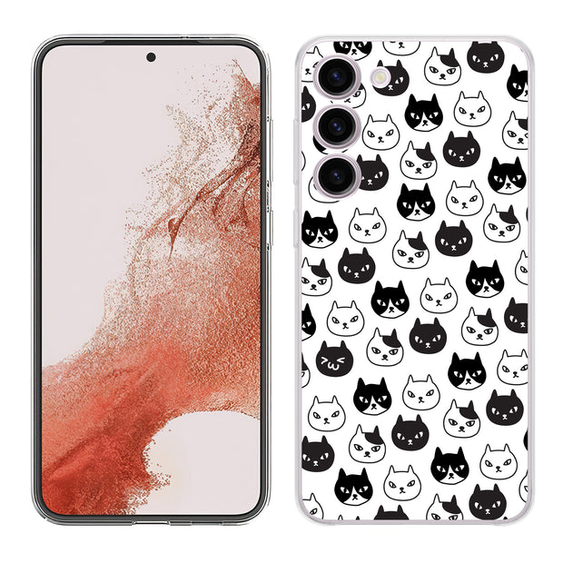 Cute Kitten Print Slim Cover For Samsung Galaxy S (S24, S23, S22, S21 / Plus, FE, Ultra), Print in USA