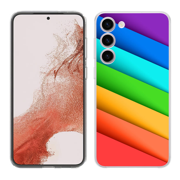 Rainbow Pride Print Slim Cover For Samsung Galaxy S (S24, S23, S22, S21 / Plus, FE, Ultra), Print in USA