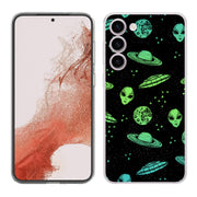 Space Alien Print Slim Cover For Samsung Galaxy S (S24, S23, S22, S21 / Plus, FE, Ultra), Print in USA