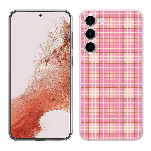 Plaid Pattern 4 Print Slim Cover For Samsung Galaxy S (S24, S23, S22, S21 / Plus, FE, Ultra), Print in USA