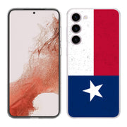 Texas Flag Print Slim Cover For Samsung Galaxy S (S24, S23, S22, S21 / Plus, FE, Ultra), Print in USA