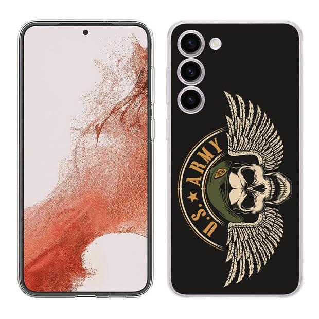 US Army 3 Print Slim Cover For Samsung Galaxy S (S24, S23, S22, S21 / Plus, FE, Ultra), Print in USA