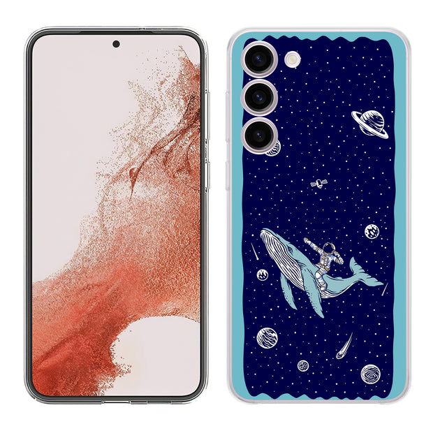 Space Whale 5 Print Slim Cover For Samsung Galaxy S (S24, S23, S22, S21 / Plus, FE, Ultra), Print in USA