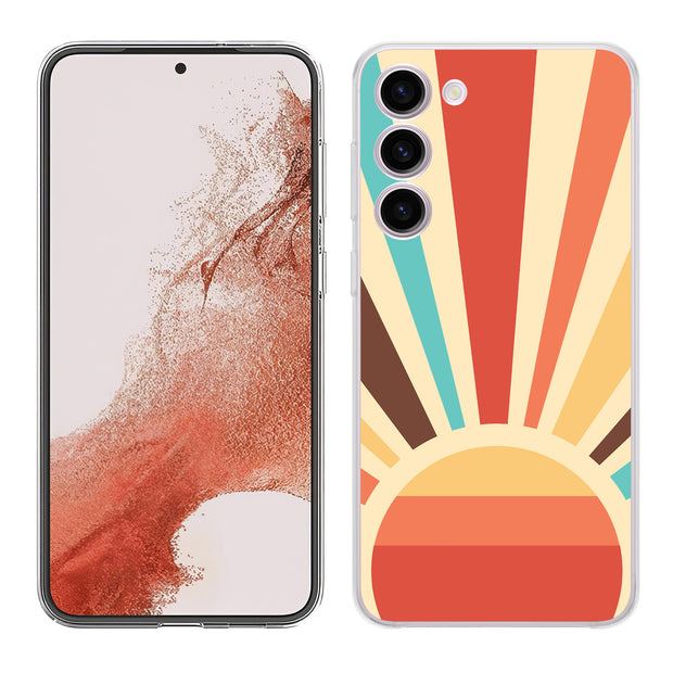 Retro Sunburst Print Slim Cover For Samsung Galaxy S (S24, S23, S22, S21 / Plus, FE, Ultra), Print in USA