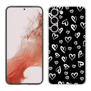 White Hearts Print Slim Cover For Samsung Galaxy S (S24, S23, S22, S21 / Plus, FE, Ultra), Print in USA