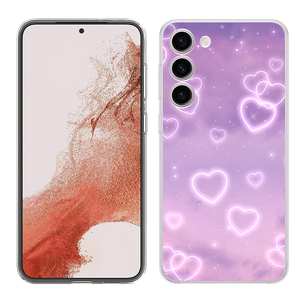 Romantic Love Print Slim Cover For Samsung Galaxy S (S24, S23, S22, S21 / Plus, FE, Ultra), Print in USA