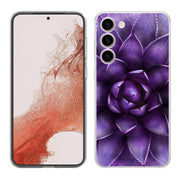 Purple Lotus Print Slim Cover For Samsung Galaxy S (S24, S23, S22, S21 / Plus, FE, Ultra), Print in USA