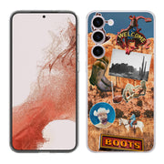 Cowboy Collage Print Slim Cover For Samsung Galaxy S (S24, S23, S22, S21 / Plus, FE, Ultra), Print in USA