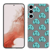 Blue Dog Print Slim Cover For Samsung Galaxy S (S24, S23, S22, S21 / Plus, FE, Ultra), Print in USA