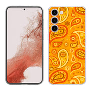 Yellow Bandana Print Slim Cover For Samsung Galaxy S (S24, S23, S22, S21 / Plus, FE, Ultra), Print in USA