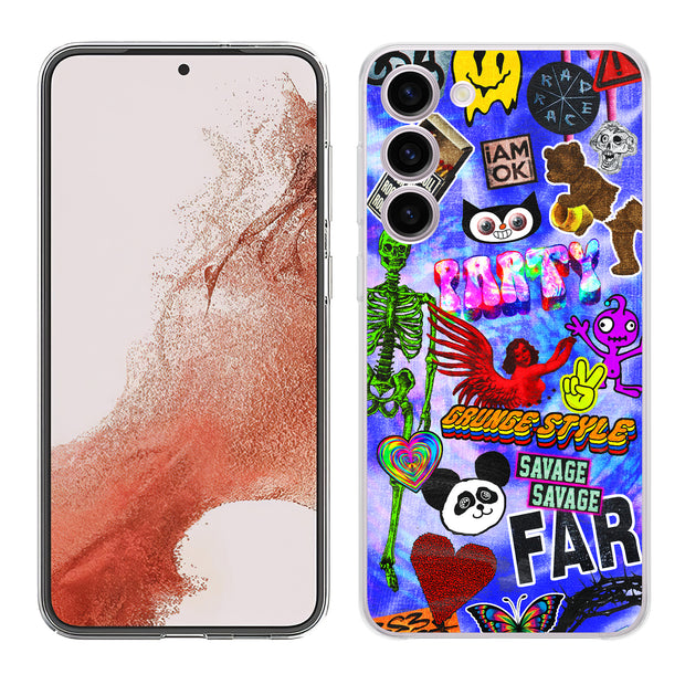 Grunge Style 1 Print Slim Cover For Samsung Galaxy S (S24, S23, S22, S21 / Plus, FE, Ultra), Print in USA