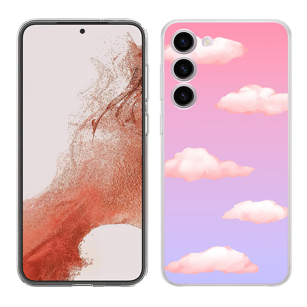 Pink Clouds Print Slim Cover For Samsung Galaxy S (S24, S23, S22, S21 / Plus, FE, Ultra), Print in USA