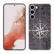 Map Compass Print Slim Cover For Samsung Galaxy S (S24, S23, S22, S21 / Plus, FE, Ultra), Print in USA