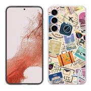 Travel Sticker Print Slim Cover For Samsung Galaxy S (S24, S23, S22, S21 / Plus, FE, Ultra), Print in USA