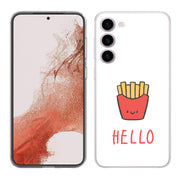 Hello Fries Print Slim Cover For Samsung Galaxy S (S24, S23, S22, S21 / Plus, FE, Ultra), Print in USA