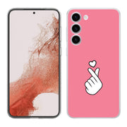 Finger Heart Print Slim Cover For Samsung Galaxy S (S24, S23, S22, S21 / Plus, FE, Ultra), Print in USA