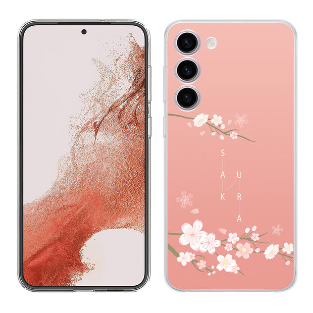 Cherry Blossom Print Slim Cover For Samsung Galaxy S (S24, S23, S22, S21 / Plus, FE, Ultra), Print in USA