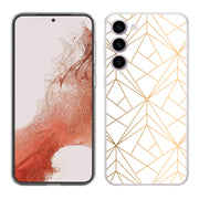 Golden Pattern Print Slim Cover For Samsung Galaxy S (S24, S23, S22, S21 / Plus, FE, Ultra), Print in USA