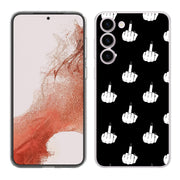 Edgy Finger Print Slim Cover For Samsung Galaxy S (S24, S23, S22, S21 / Plus, FE, Ultra), Print in USA