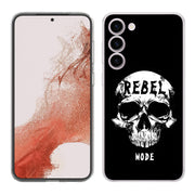Rebel Skull Print Slim Cover For Samsung Galaxy S (S24, S23, S22, S21 / Plus, FE, Ultra), Print in USA